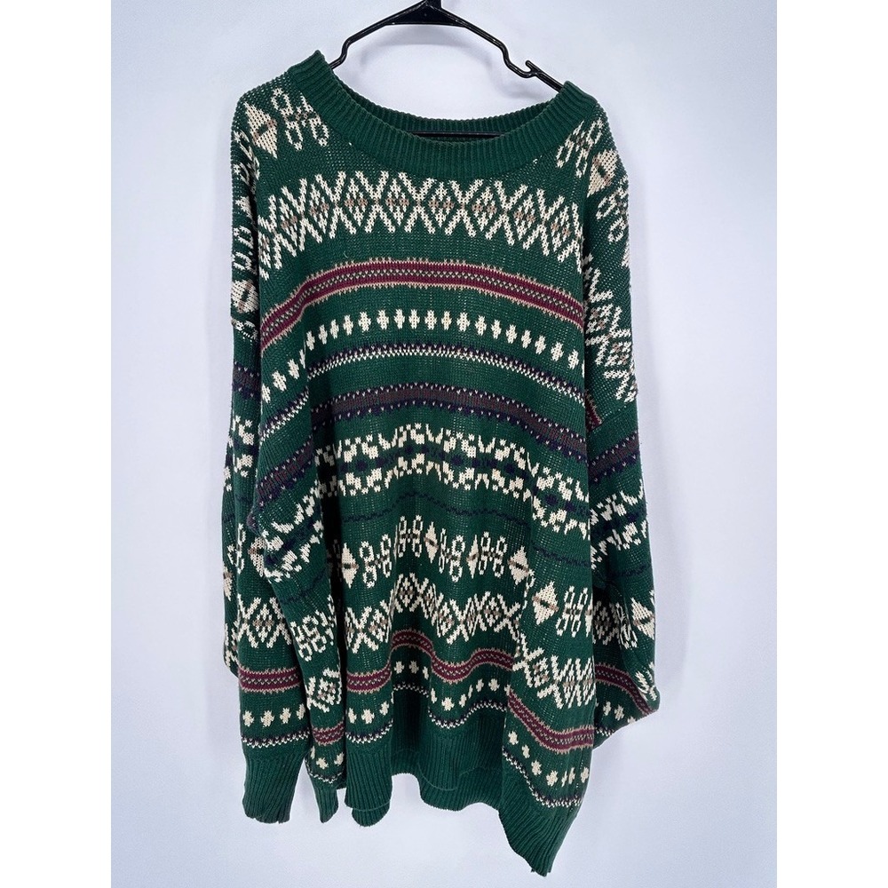 Tower Bay 4XB Fair Isle Nordic Sweater Lodge Grandpa Core Heritage Geometric